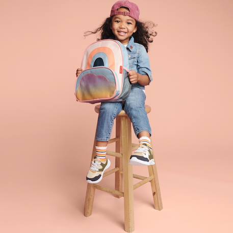 Sac à dos bébé spark style arc-en-ciel Corail, orange, bleu 4 - vertbaudet enfant 
