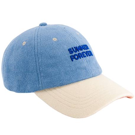 Casquette enfant summer forever eponge bleu et orange (9-24 mois)  - vertbaudet enfant