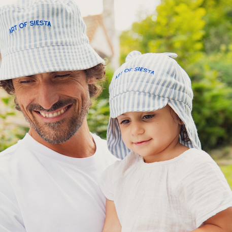 Chapeau enfant art of siesta bleu (24-36 mois) Bleu 4 - vertbaudet enfant 