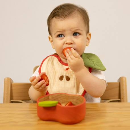 Set bol et cuillère pepa la pomme Rouge, vert 4 - vertbaudet enfant 