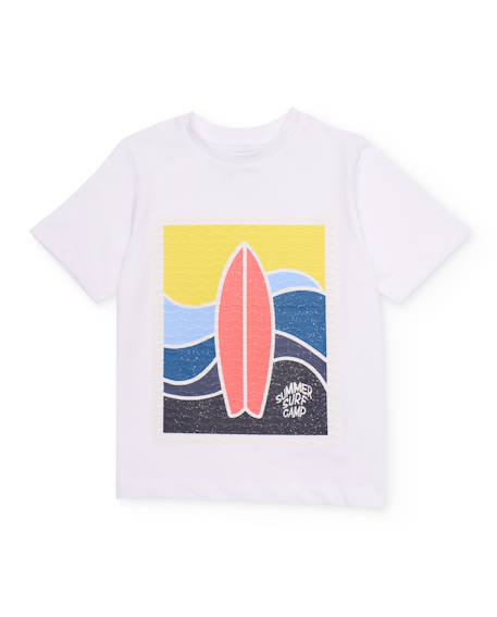 Ensemble garçon en maille avec motif surf Blanc 2 - vertbaudet enfant 