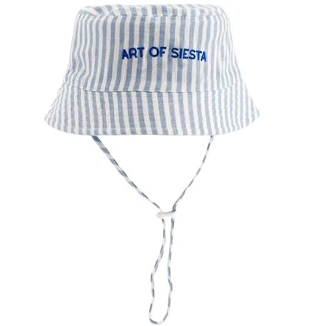 Bob enfant réversiblr art of siesta large rayure bleu (6-12 mois)  - vertbaudet enfant