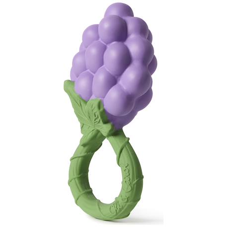 Hochet anneau de dentition 2 en 1 grappe de raisin Violet 2 - vertbaudet enfant 