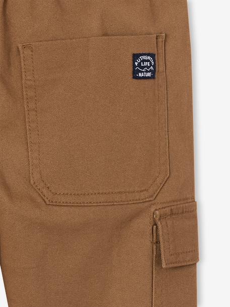 Pantalon garçon battle facile à enfiler bleu glacier+kaki foncé+noisette+taupe 20 - vertbaudet enfant 