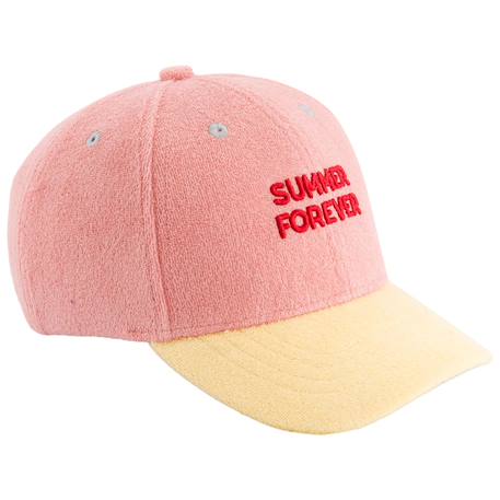 Casquette enfant summer forever eponge rose et jaune (9-24 mois)  - vertbaudet enfant