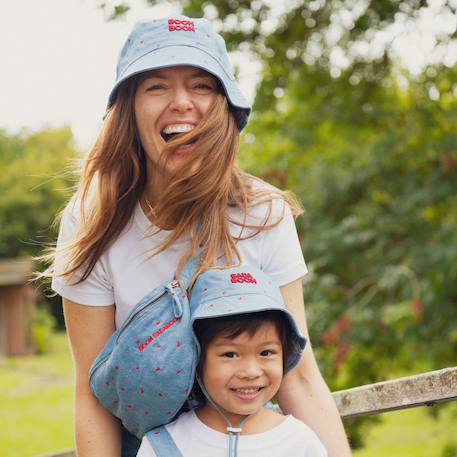 Bob bébé réversible badaboom denim Denim, rouge 4 - vertbaudet enfant 