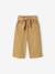 Pantalon bébé fille large ceinture à nouer beige+caramel+violine 1 - vertbaudet enfant 