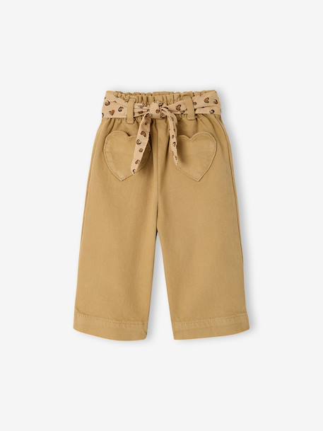 Bébé-Pantalon bébé fille large ceinture à nouer