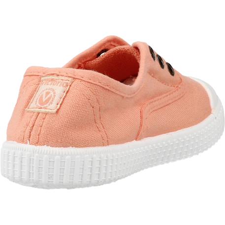 Basket fille sans lacets à enfiler Orange coralina+Rose petalo+Rouge 3 - vertbaudet enfant 