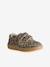 Baskets enfant fille cuir à scratchs beige+marron+vieux rose 1 - vertbaudet enfant 