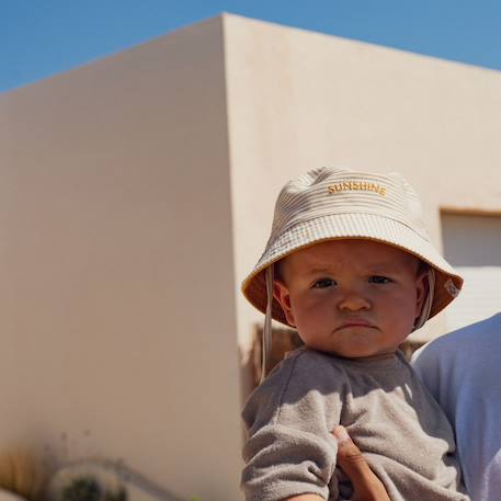 Bob bébé réversible sunshine Jaune, crème 4 - vertbaudet enfant 