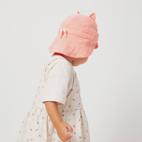 Chapeau bébé amour fou rose (3-6 mois) Rose 5 - vertbaudet enfant 