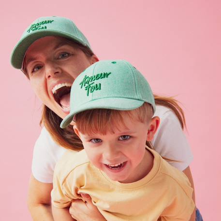 Casquette enfant amour fou denim vert (9-24 mois) Vert 4 - vertbaudet enfant 