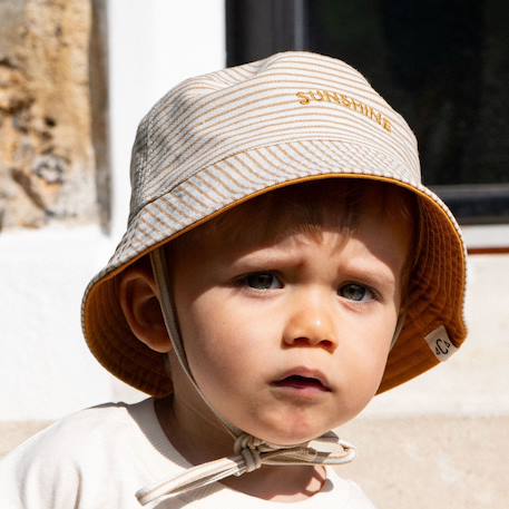 Bob bébé réversible sunshine Jaune, crème 5 - vertbaudet enfant 