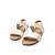 Sandales filles synthétique fermeture adhésive barefoot Blanc mate 6 - vertbaudet enfant 