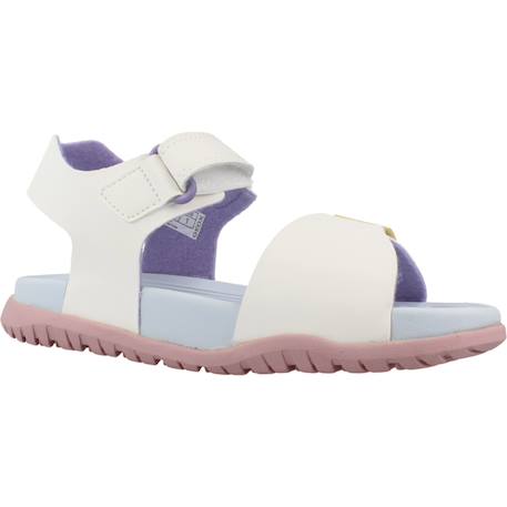 Sandales fille modèle j sandal fusbetto gi Blanc c0653+Bleu c4268 5 - vertbaudet enfant 
