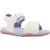 Sandales fille modèle j sandal fusbetto gi Blanc c0653+Bleu c4268 5 - vertbaudet enfant 