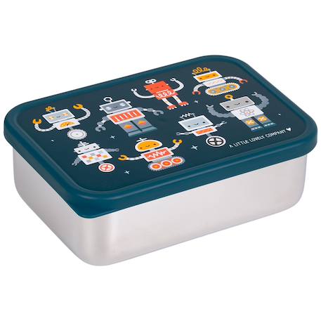 Lunch box en acier inoxydable robots Bleu, orange, rouge 1 - vertbaudet enfant 