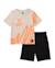 Ensemble garçon en maille avec imprimé artistique Beige 1 - vertbaudet enfant 