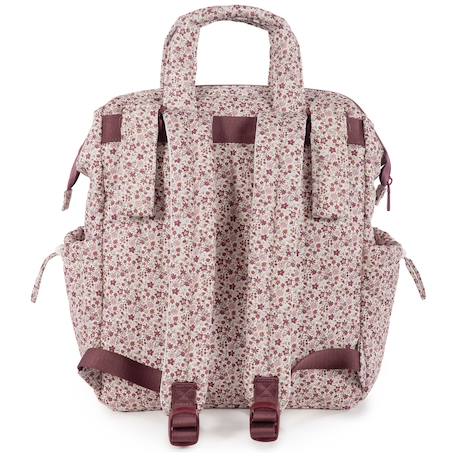 Sac à dos à langer cherry fleurs Mauve 4 - vertbaudet enfant 