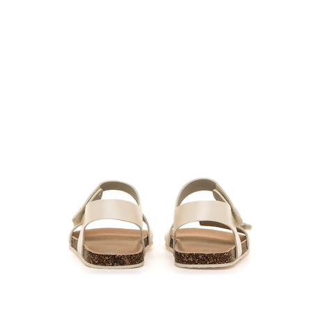Sandales filles synthétique fermeture adhésive barefoot Blanc mate 5 - vertbaudet enfant 