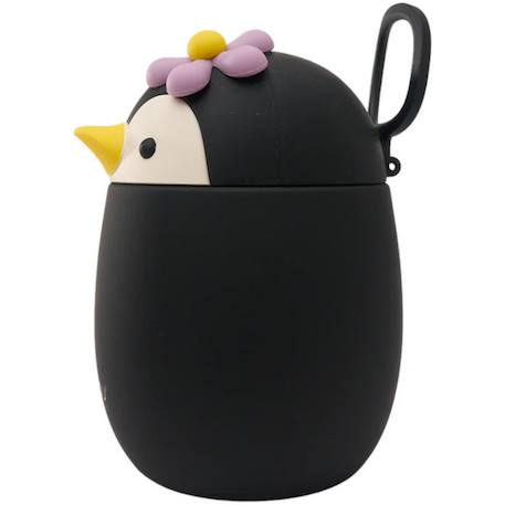 Boîte repas isotherme bestie foodie pingouin (600 ml) Noir, blanc, jaune 2 - vertbaudet enfant 