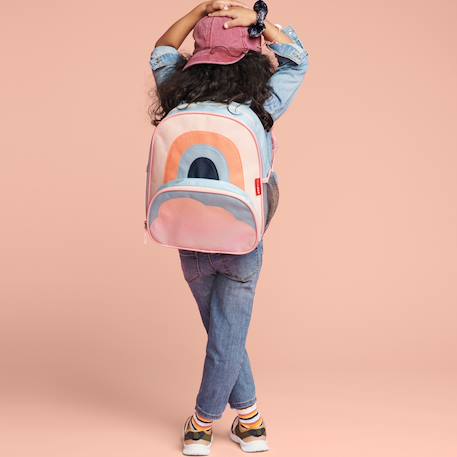 Sac à dos bébé spark style arc-en-ciel Corail, orange, bleu 3 - vertbaudet enfant 