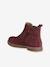 Boots enfant fille cuir élastiquées et zippées bordeaux+camel+marine+or 3 - vertbaudet enfant 