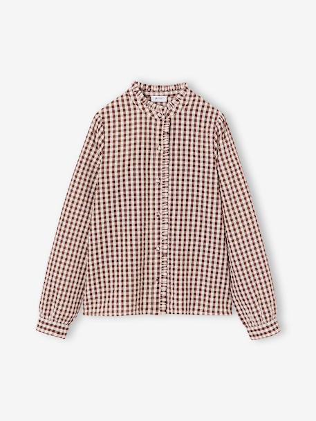 Fille-Chemise, blouse, tunique-Chemise fille manches longues