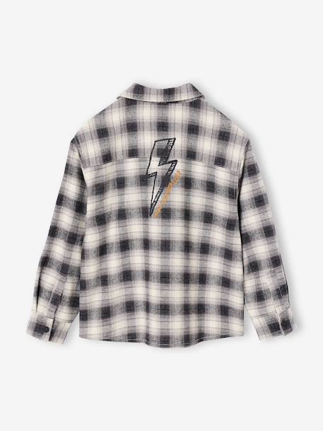 Chemise manches longues garçon gris 2 - vertbaudet enfant 
