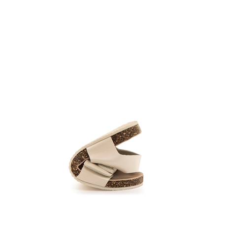 Sandales filles synthétique fermeture adhésive barefoot Blanc mate 3 - vertbaudet enfant 