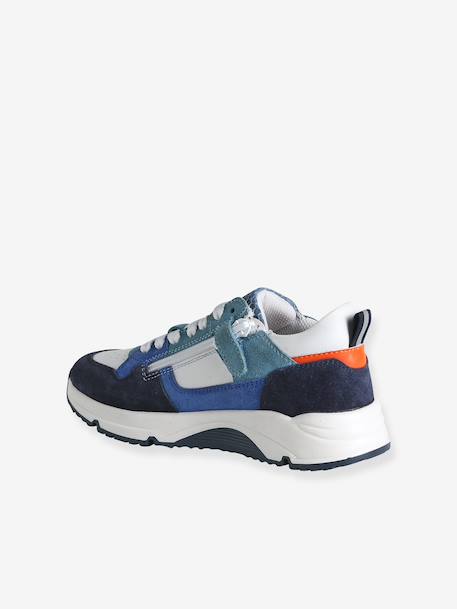 Basket enfant garçon cuir lacets marine 5 - vertbaudet enfant 