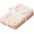 Lot de 4 mini langes bows (30 x 30 cm) Ecru, rose 1 - vertbaudet enfant 