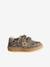 Baskets enfant fille cuir à scratchs beige+marron+vieux rose 2 - vertbaudet enfant 