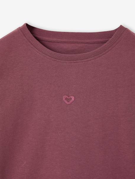 T-shirt manches longues fille mauve+prune 6 - vertbaudet enfant 