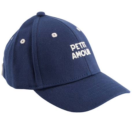 Casquette enfant petit amour bleu (9-24 mois) Bleu, blanc 1 - vertbaudet enfant 