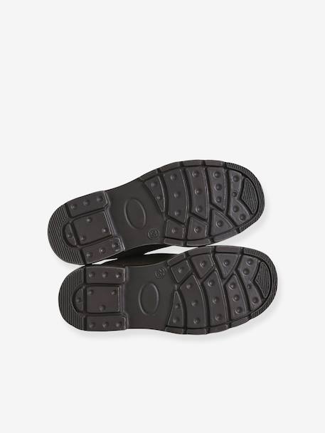 Boots enfant garçon cuir élastiquées brun 5 - vertbaudet enfant 