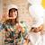 Casquette enfant petit amour crème (9-24 mois) Crème, bleu 4 - vertbaudet enfant 