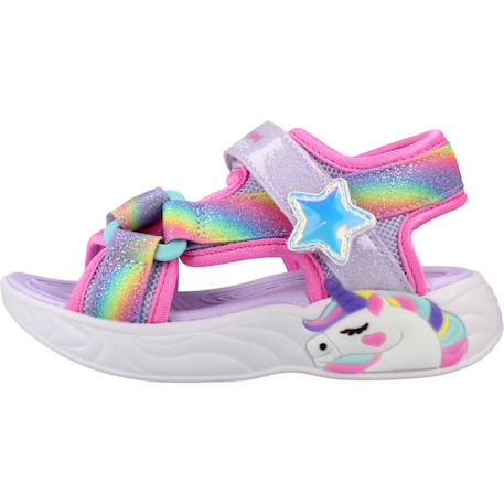 Sandales enfant unicorn dreams – design licorne confortable Rose+Violet lvmt 8 - vertbaudet enfant 