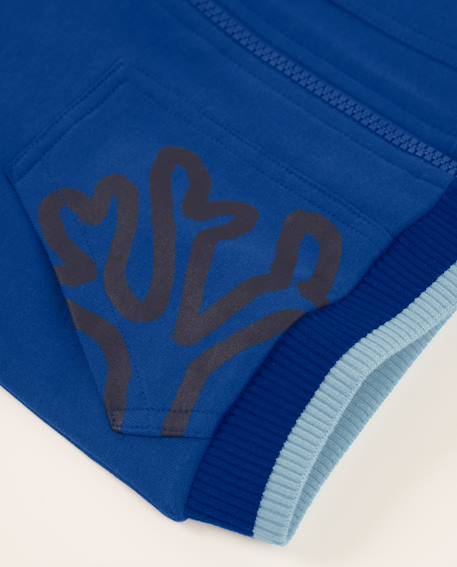Sweat pour garçon en maille avec fermeture zippée Bleu 4 - vertbaudet enfant 