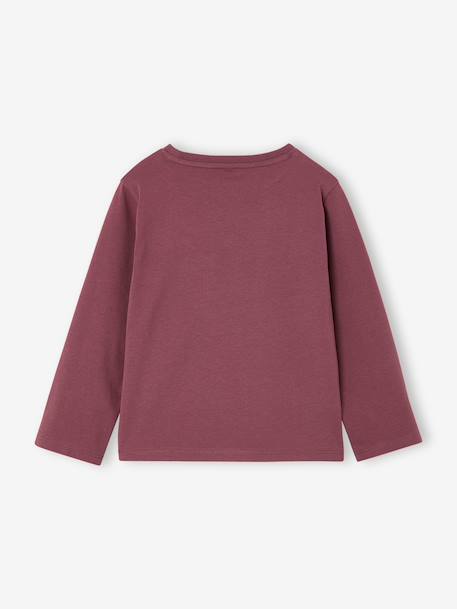 T-shirt manches longues fille mauve+prune 5 - vertbaudet enfant 