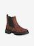 Boots fille zippées marron chiné 1 - vertbaudet enfant 