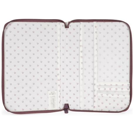 Protège carnet de santé cherry rayé Mauve 3 - vertbaudet enfant 