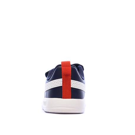 Baskets courtflex v3 v inf Marine+Puma marine puma blanc rouge 3 - vertbaudet enfant 