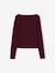 Lot de 2 t-shirts en côtes fille bordeaux+gris chiné 2 - vertbaudet enfant 