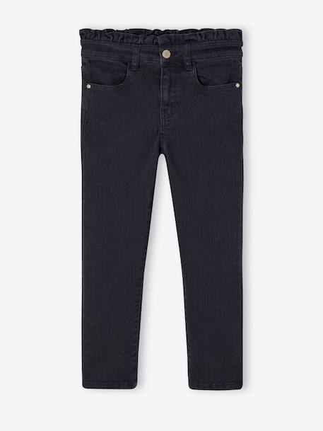 Pantalon slim fille encre+mauve 1 - vertbaudet enfant 