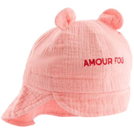 Chapeau bébé amour fou rose (3-6 mois) Rose 1 - vertbaudet enfant 