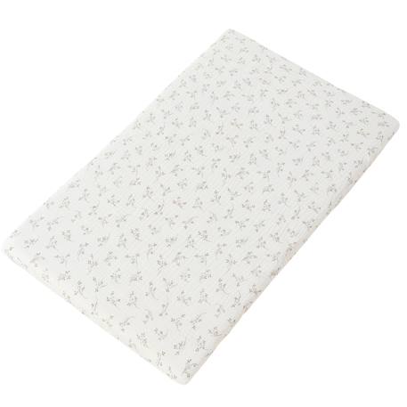 Drap housse de matelas cododo olive bloom Ecru, noir, vert 2 - vertbaudet enfant 
