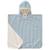 Poncho de plage anti-uv rayures & crabes Bleu, blanc, orange 2 - vertbaudet enfant 
