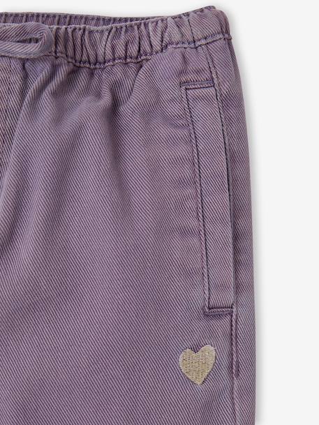 Pantalon large fille mauve+violine 7 - vertbaudet enfant 